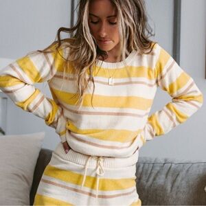 Anthropologie L Space Sun Seeker Cropped Sweater Size Small